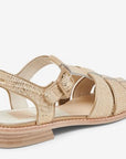 Holis Raffia Light Gold Sandals - Flat Sandals Dolce Vita