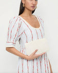 Brit Flat Pleated Clutch Pearl Clutch Loeffler Randall