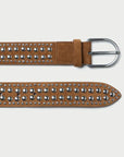 Isaac Studded Belt Cacao/Silver Belts Loeffler Randall