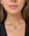 Dina Necklace Turquoise/Black Onyx Necklaces Jennifer Zeuner