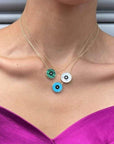 Dina Necklace Turquoise/Black Onyx Necklaces Jennifer Zeuner