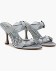 Jasmine Double Strap Heel Cape Blue Satin Sandals - Heeled Sandals Sam Edelman