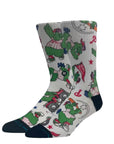Phillies Phanatic Print Crew Socks White Socks Stance