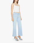 The Twister Ankle Fray Cowabunga Denim - Flare & Wide Leg Mother