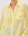 Charli Button-Down Daffodil Stripe Tops - Button Down Rails