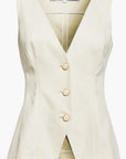 Avalina Vest Ecru Tops - Blouses Veronica Beard