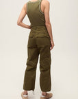 Birke Tank with Contrast Piping Stone Army Tops - Tanks Veronica Beard
