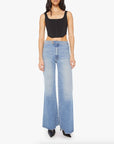 The Tab Roller Skimp Fight For Your Right Denim - Flare & Wide Leg Mother