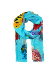 Fishtale Cashmere Scarf Light Blue Scarves Simone Bruns