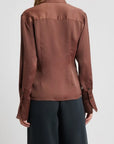 Venus Popover Blouse Umber Tops - Button Down rag & bone