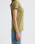 The Slub Tee Olive Tops - Tees rag & bone