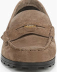 Penny Lug Suede Loafer Bark Flats - Loafer Veronica Beard - Shoes