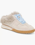 Izzey Plush Sneaker Taupe Suede Sneakers Dolce Vita