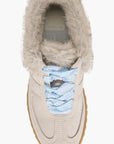 Izzey Plush Sneaker Taupe Suede Sneakers Dolce Vita
