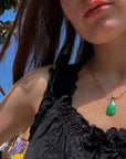 Bardot Chrysoprase Bail Charm Necklaces Thatch