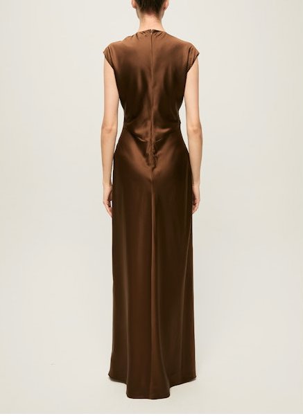 Nelzy Dress Walnut – Peter Kate