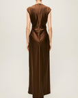 Nelzy Dress Walnut Dresses - Maxi Veronica Beard