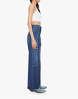 The Lasso Utility Sneak Shine On Denim - Flare & Wide Leg Mother
