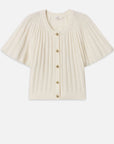 The Flutter Cardigan in Cream Sweater - Cardigans Frame