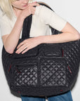 Large Metro Travel Tote Black Tote & Satchel MZ Wallace