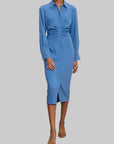 Loxley Midi Shirtdress Blue Coast Dresses - Midi Veronica Beard