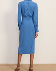 Loxley Midi Shirtdress Blue Coast Dresses - Midi Veronica Beard