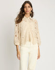 Juliette Top Natural Lace Tops - Button Down Caballero