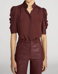 The Gillian Top Currant Tops - Blouses Frame