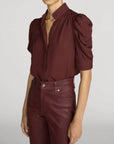 The Gillian Top Currant Tops - Blouses Frame