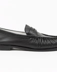 Dover Loafer Black Leather Flats - Loafer Oncept