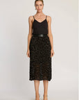 Mia Skirt Flocked Dot Skirts - Midi Caballero