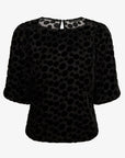 Serah Top Black Dotted Tops - Blouses Caballero
