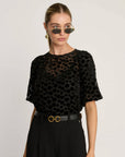 Serah Top Black Dotted Tops - Blouses Caballero