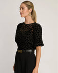 Serah Top Black Dotted Tops - Blouses Caballero