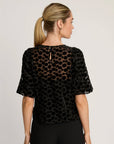 Serah Top Black Dotted Tops - Blouses Caballero