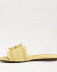Bambi Slide Sandal Buttercup Yellow Raffia Sandals - Flat Sandals Sam Edelman