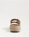 Nerissa Platform Slide Sandal Sunny Gold Faux Raffia Sandals - Flat Sandals Sam Edelman