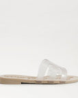 Bay Jelly Slide Sandal Clear/Sand Sandals - Flat Sandals Sam Edelman