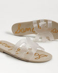 Bay Jelly Slide Sandal Clear/Sand Sandals - Flat Sandals Sam Edelman