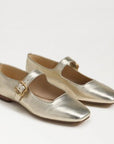 Michaela Mary Jane Flat Gold Leaf Flats - Ballet Sam Edelman