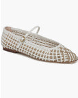 Ellie Woven Flat Coconut/Sand Flats - Ballet Veronica Beard - Shoes