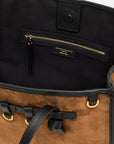 Large Marcella Cognac Suede Tote & Satchel Gianni Chiarini