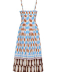 Sea Island Dress Talavera Tile Ivory Dresses - Midi Cara Cara