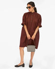 Shortie Strap Checker Black Brown Straps Clare V.