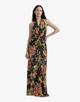 Mabel Gown Black/Persimmon Dresses - Maxi A.L.C