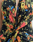 Mabel Gown Black/Persimmon Dresses - Maxi A.L.C
