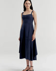 Harlow Dress Navy Dresses - Midi A.L.C