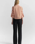 Maude Top Persimmon/White Tops - Button Down A.L.C