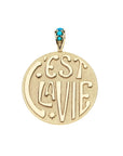 JW x LA VIE Signature Disk Pendant Necklaces Jane Win
