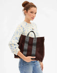 Simple Tote Suede Truffle Tote & Satchel Clare V.